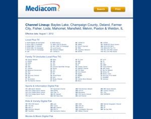 medias chanel|mediacom tv channel listing.